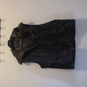 John Varvatos Hooded Zip Up Vest